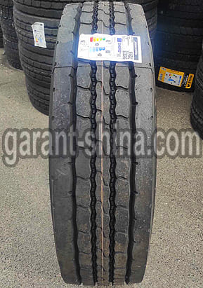 Bridgestone M-Steer 001 (руль-карьер) 295/80 R22.5 152K(150L) 18PR - Фото реальной шины с этикеткой